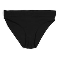 Baserange Elastic Bell Pants in Black Cotton Rib