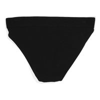 Baserange Elastic Bell Pants in Black Cotton Rib