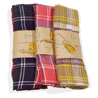 Ichi Antiquités Linen Tartan Check Table Cloth - Multiple Colors