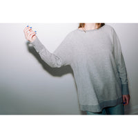 JUDITH Long Boatneck in Vintage Heather Grey