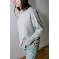 JUDITH Long Boatneck in Vintage Heather Grey