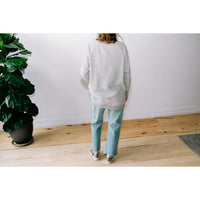 JUDITH Long Boatneck in Vintage Heather Grey