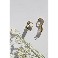 Leigh Miller Loop Hoops in Brass