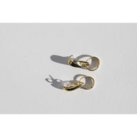 Leigh Miller Loop Hoops in Brass