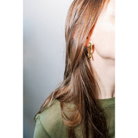 Leigh Miller Loop Hoops in Brass