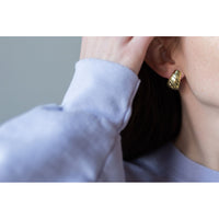 Leigh Miller Mini Piana Hoops in Sterling Silver