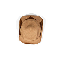 Mature Ha Boxed Hat in Bronze Gold x Orange Brown