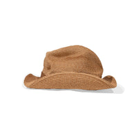 Mature Ha Boxed Hat in Bronze Gold x Orange Brown