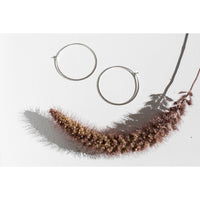 Melissa Joy Manning XL Hoops in Sterling Silver