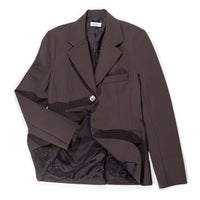 Nomia One Button Blazer in Espresso