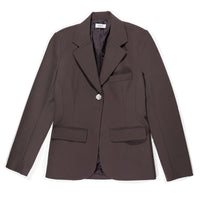 Nomia One Button Blazer in Espresso