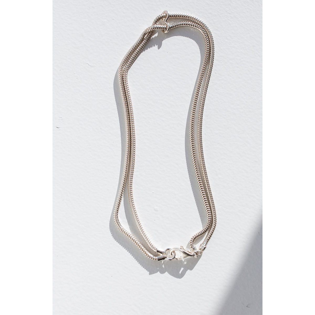 Sapir Bachar Double Snake Choker in Sterling Silver – JUDITH