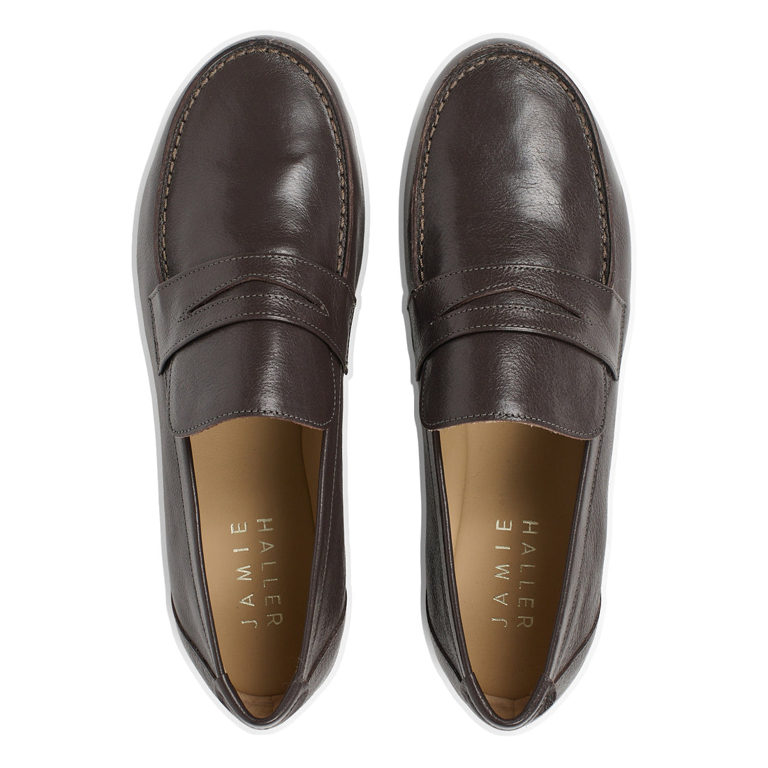 Jamie Haller Penny Loafer in Deep Grey