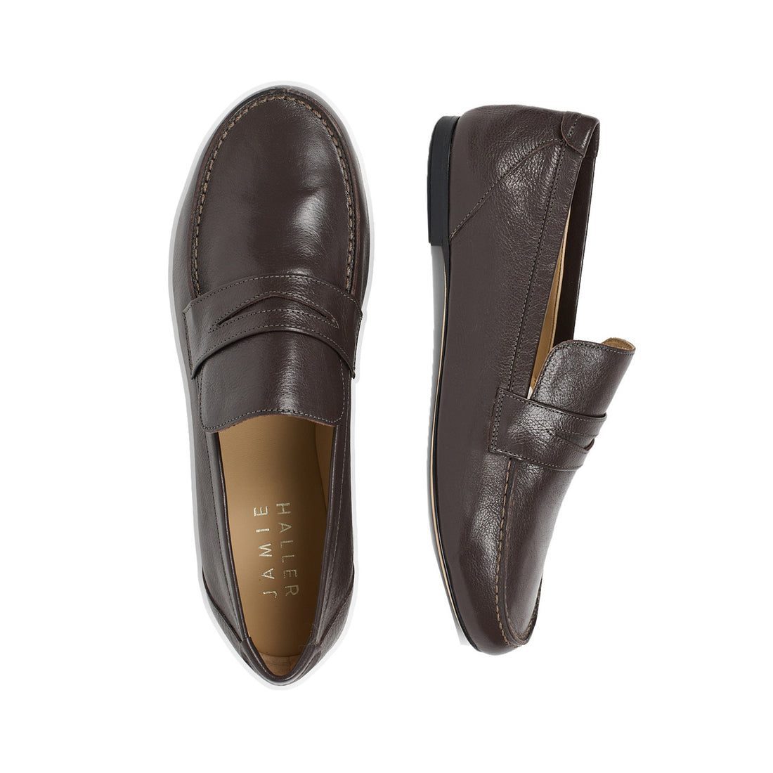 Jamie Haller Penny Loafer in Deep Grey