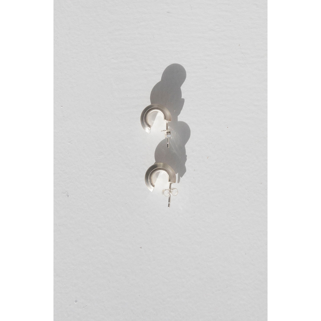 Sapir Bachar Mini Vessel Hoops in Sterling Silver