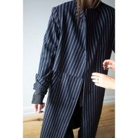 Henrik Vibskov Evening Coat in Pinstripe