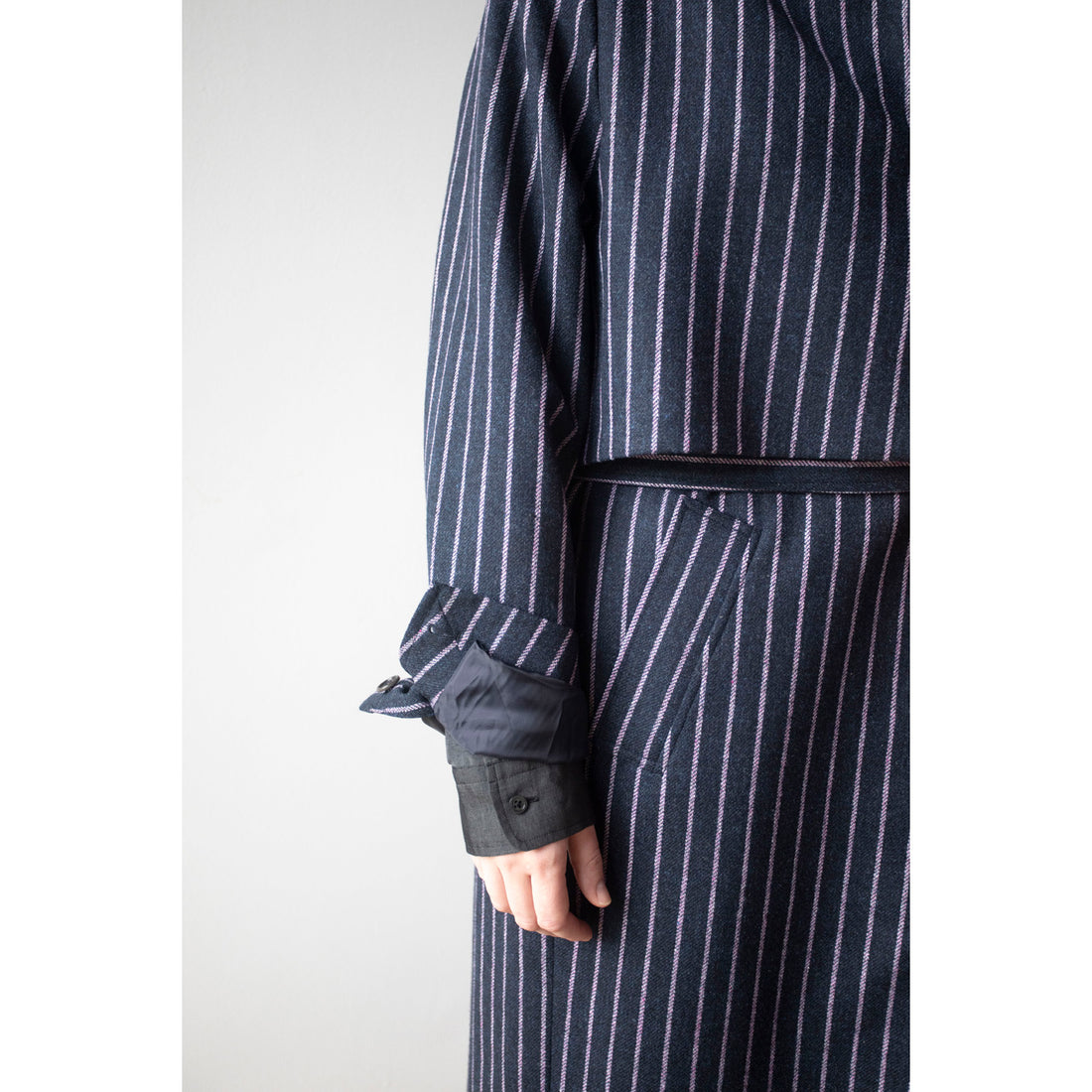 Henrik Vibskov Evening Coat in Pinstripe