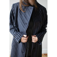 Henrik Vibskov Evening Coat in Pinstripe
