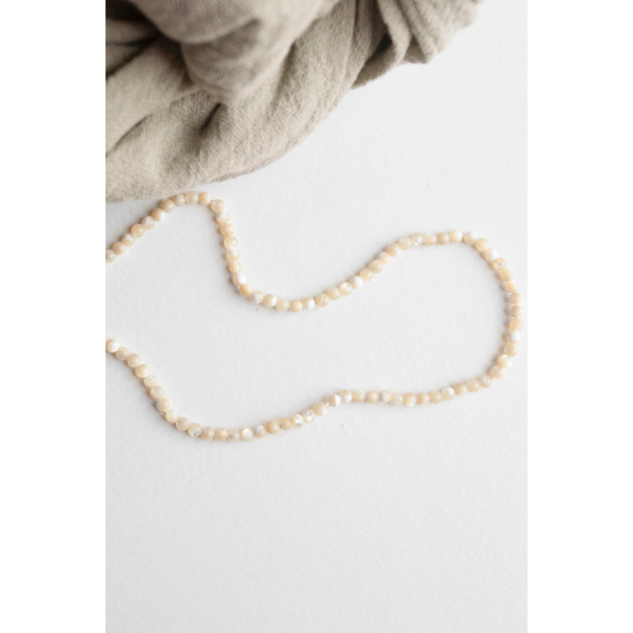 Beatrice Valenzuela Round Mother of Pearl Necklace