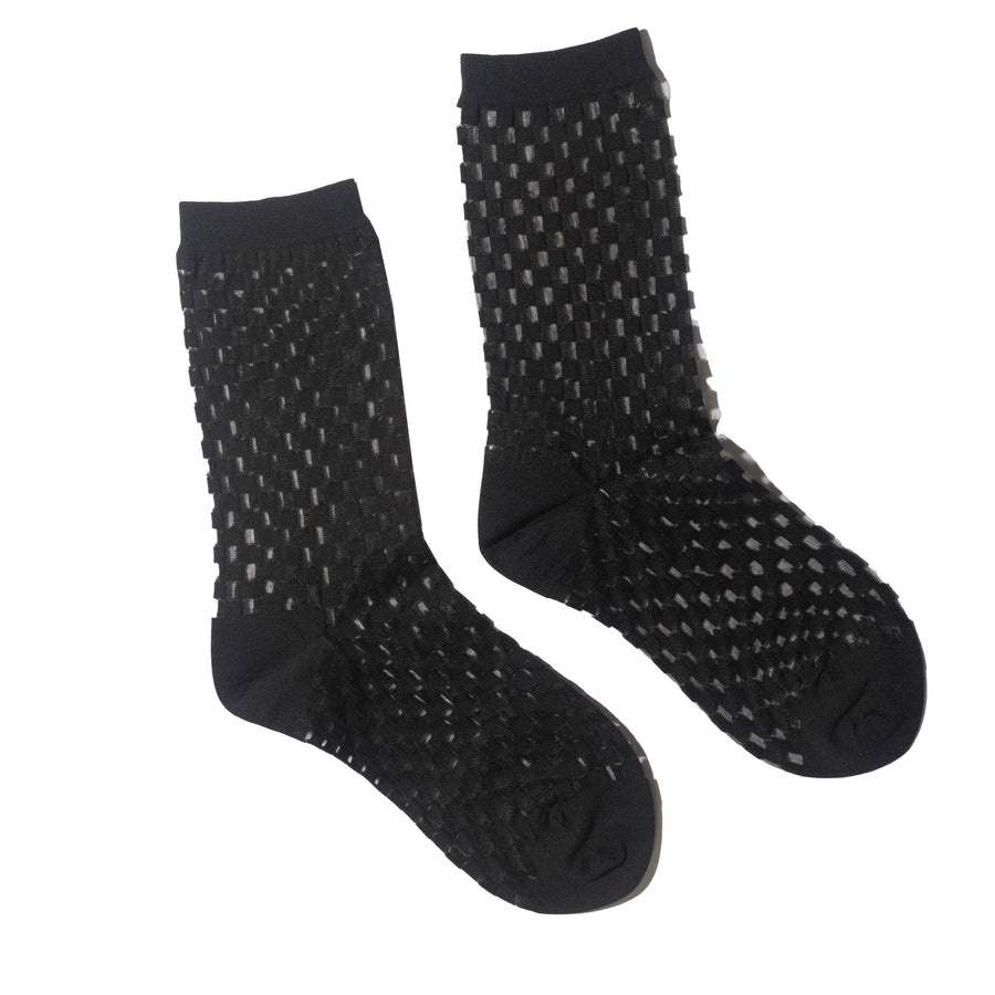 Hansel from Basel Anise Sheer Crew in Black