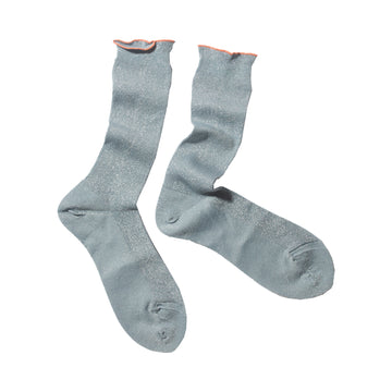 Hansel from Basel Lumiesta Lettuce Cuff Crew in Light Blue