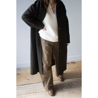 Apiece Apart Safaa High Neck Coat in Dark Olive