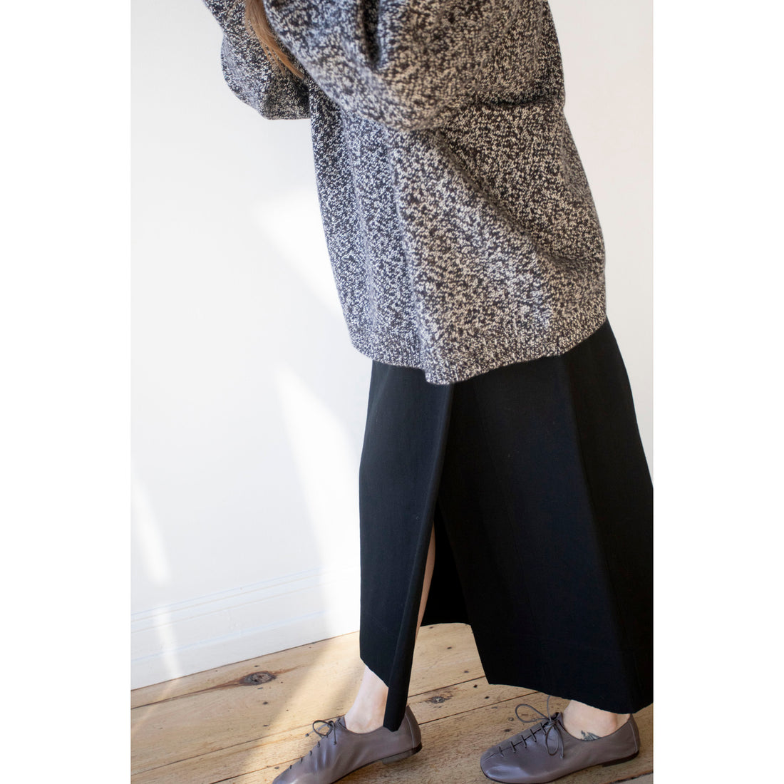 Studio Nicholson Hemyl Sweater in Navy Mouline