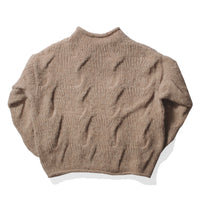 Lauren Manoogian Handknit Cable Rollneck in Husk