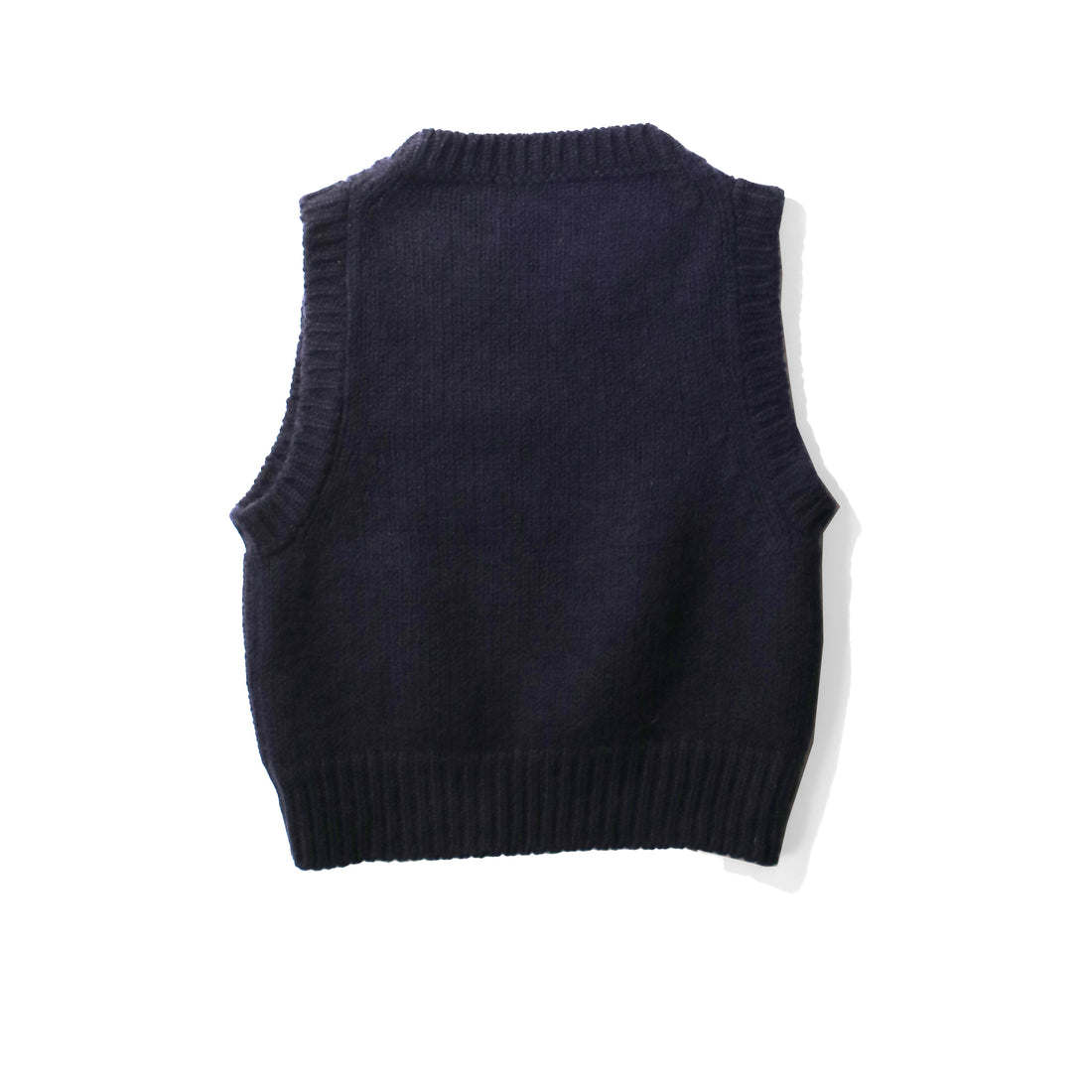 MHL. Chunky Crew Neck Slipover in Rich Navy British Merino