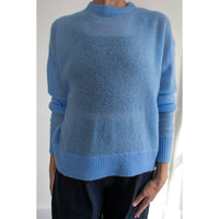 Apiece Apart Softest Tissue Weight Sweater in Cornflower