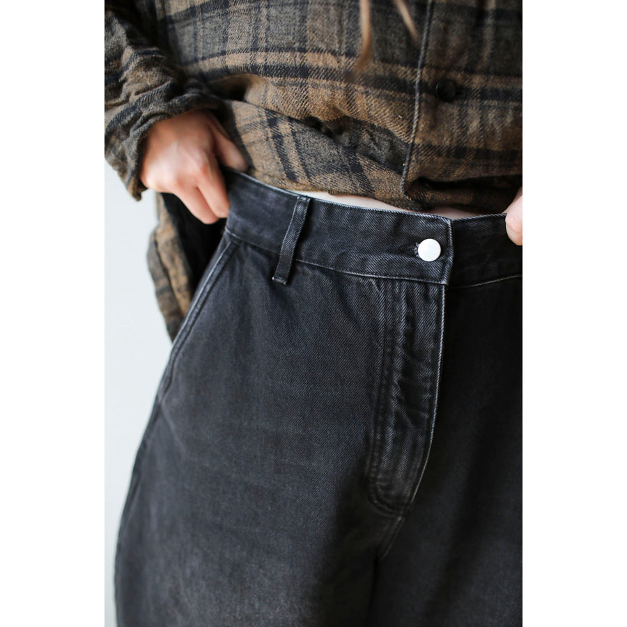 Studio Nicholson Chalco Pant in Washed Black