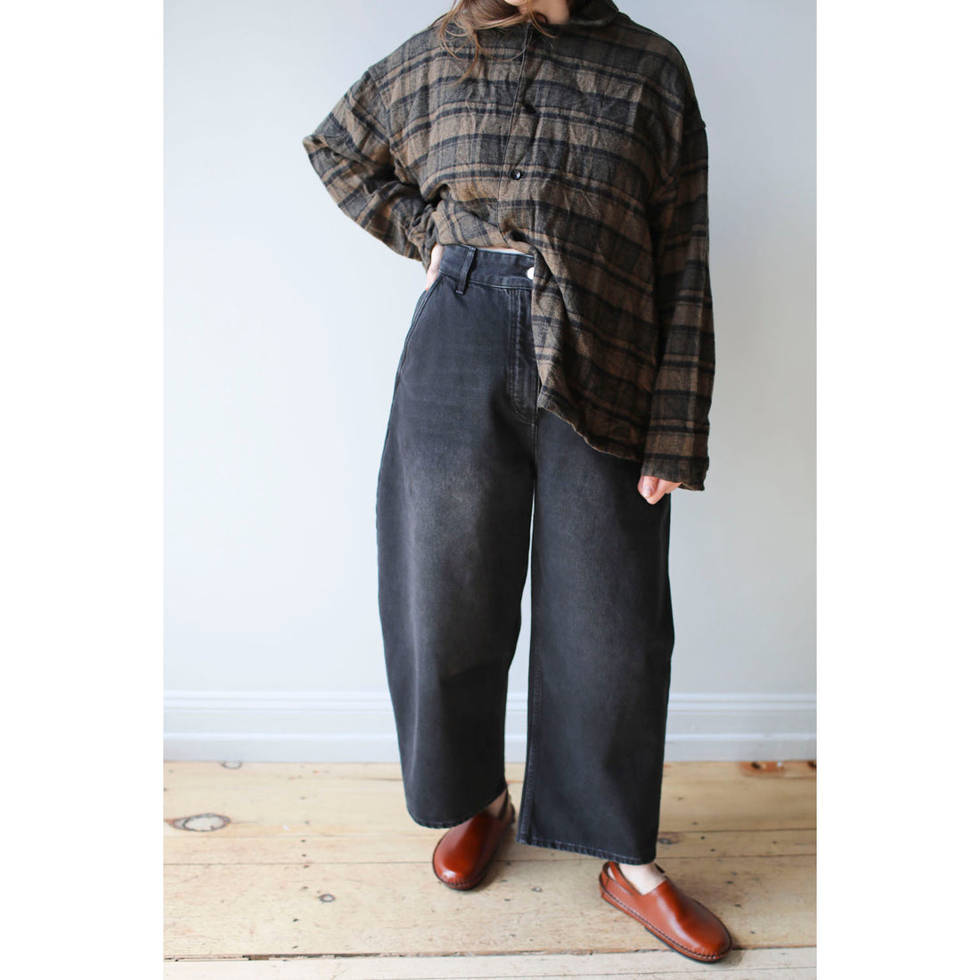 Studio Nicholson Chalco Pant in Washed Black