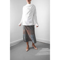 Kallmeyer Penelope Draped Blouse in White