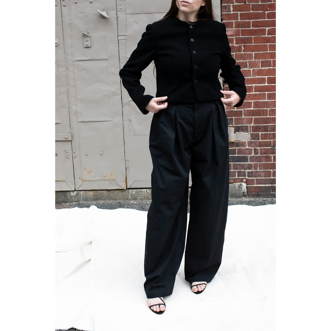 Kallmeyer Joel Pleated Trouser in Black