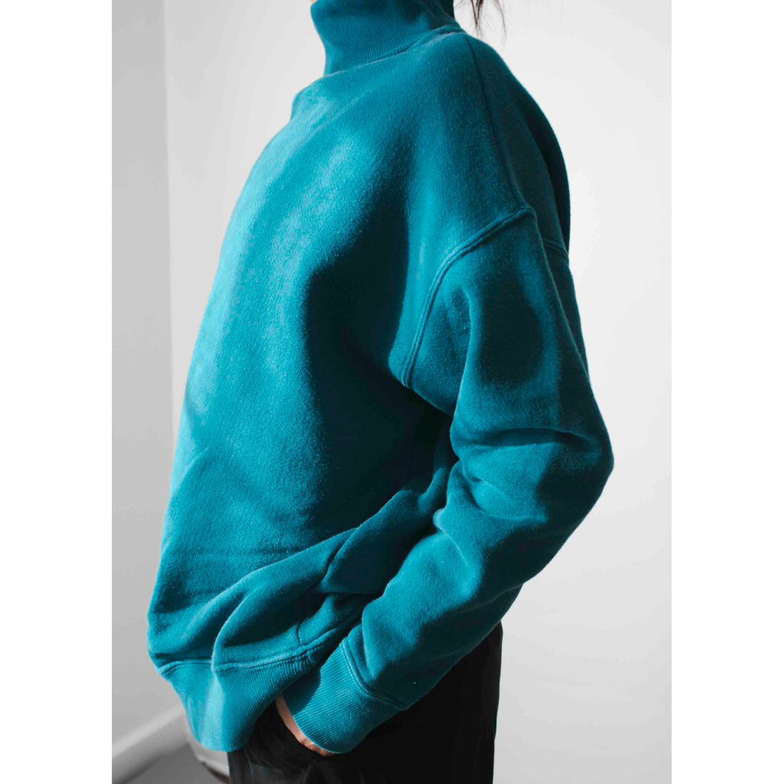 JUDITH Oversized Mockneck in Vintage Juniper