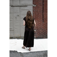 Apiece Apart Monde Drape Bias Maxi Dress in Black Coffee