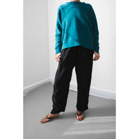 JUDITH Boxy Raglan Crew in Vintage Juniper