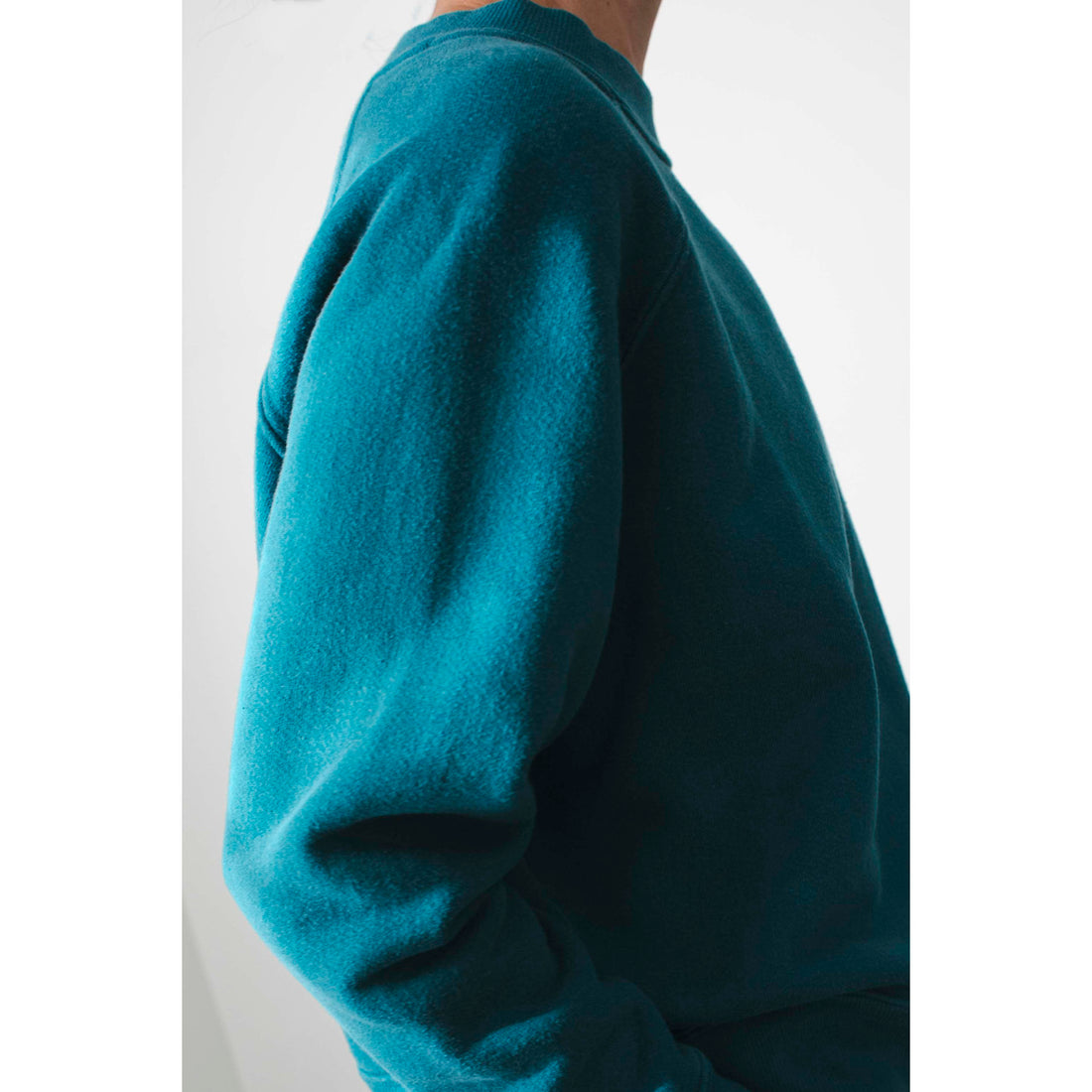 JUDITH Boxy Raglan Crew in Vintage Juniper