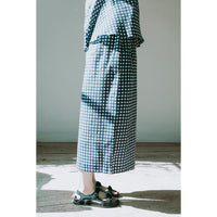 Fabiana Pigna Gaul Pant in Blue Gingham