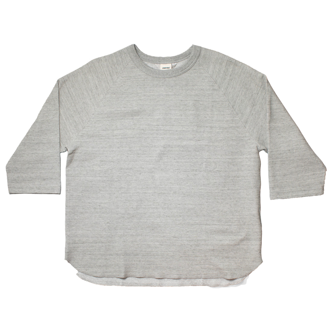 Ichi Antiquités Undyed Waffle Pullover in Gray