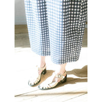 Fabiana Pigna Gaul Pant in Blue Gingham