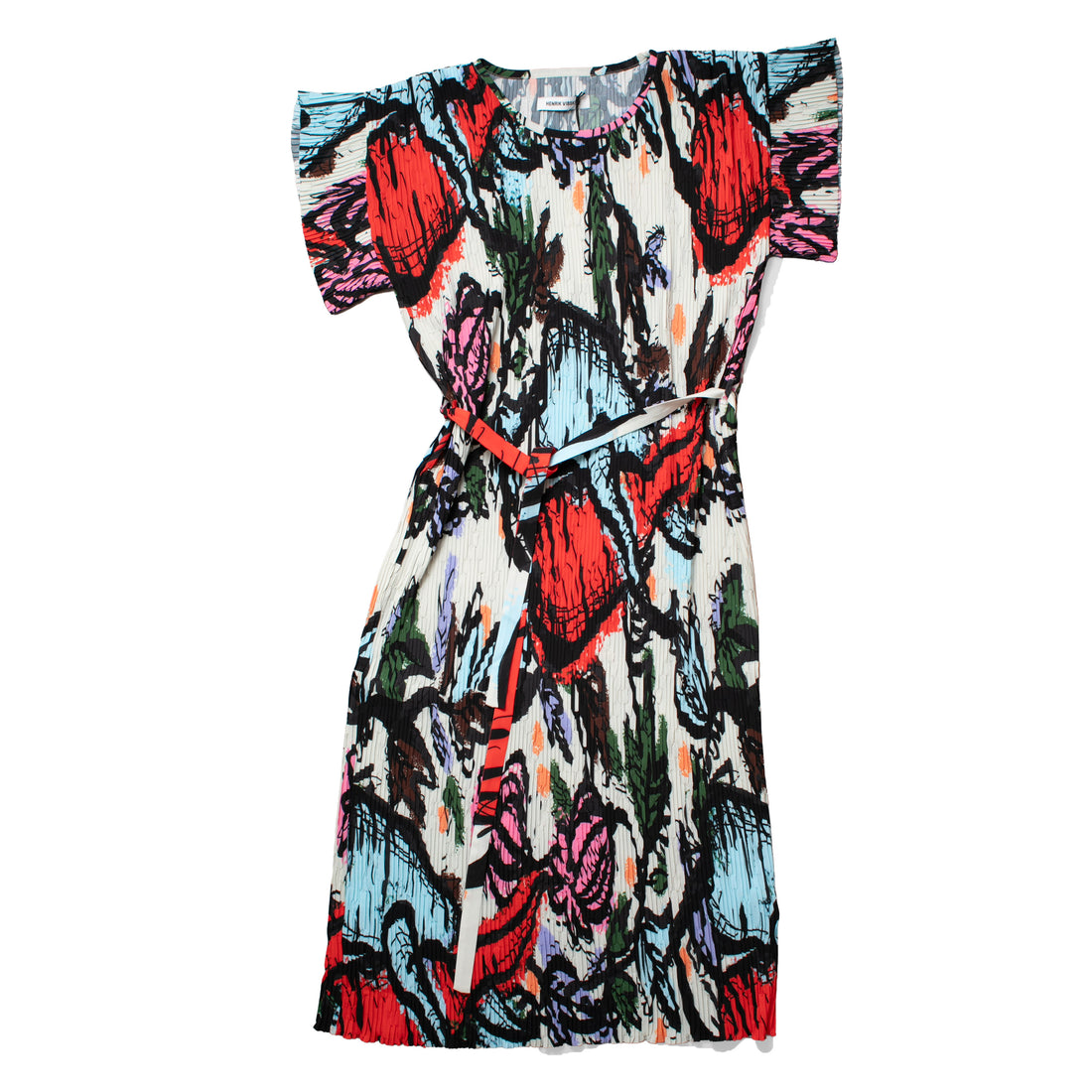 Henrik Vibskov New Pina Plisśe Dress in Carrots