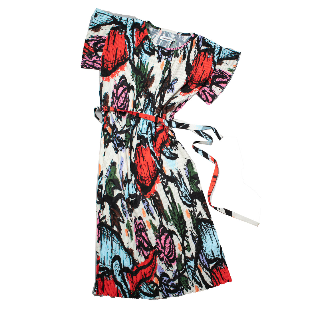 Henrik Vibskov New Pina Plisśe Dress in Carrots