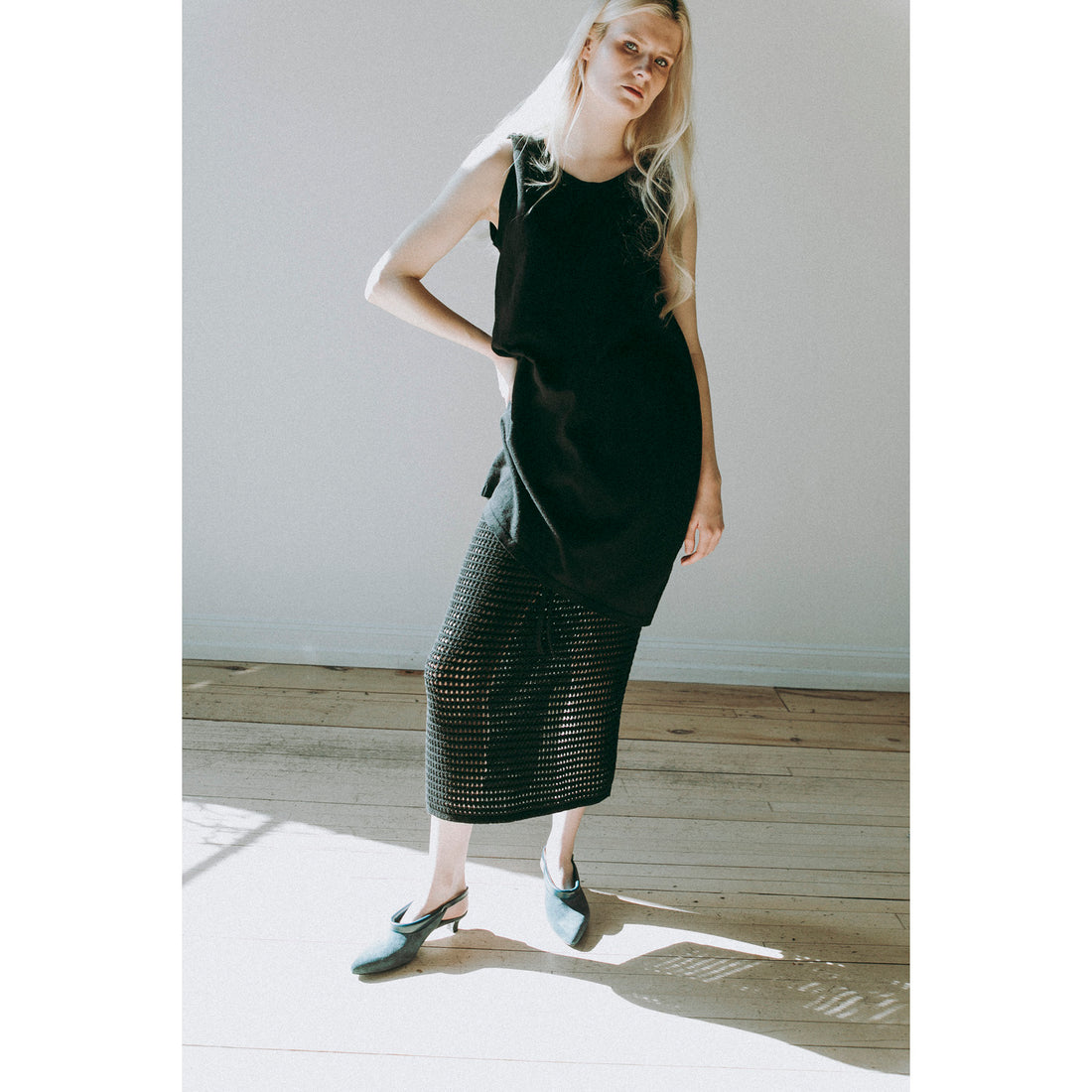 Lauren Manoogian Net Skirt in Black