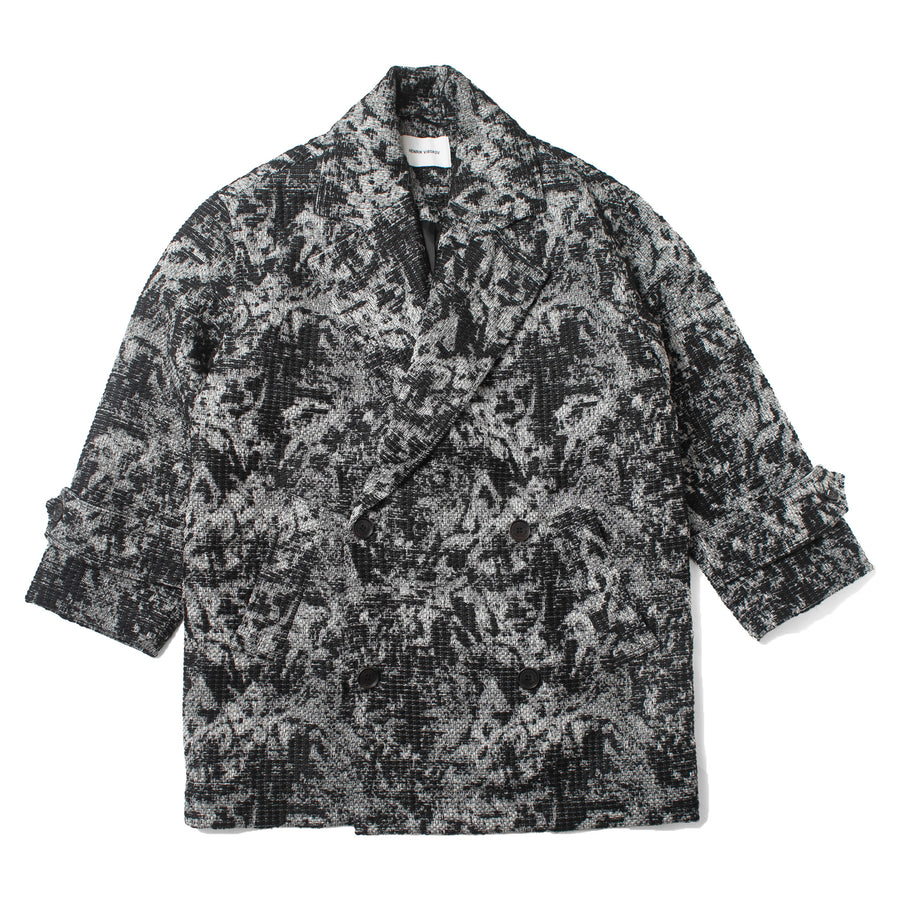 Henrik Vibskov Dimout Coat in Black 3D White – JUDITH