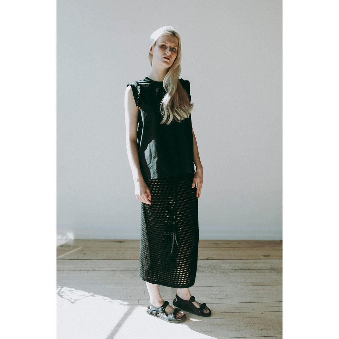 Lauren Manoogian Net Skirt in Black