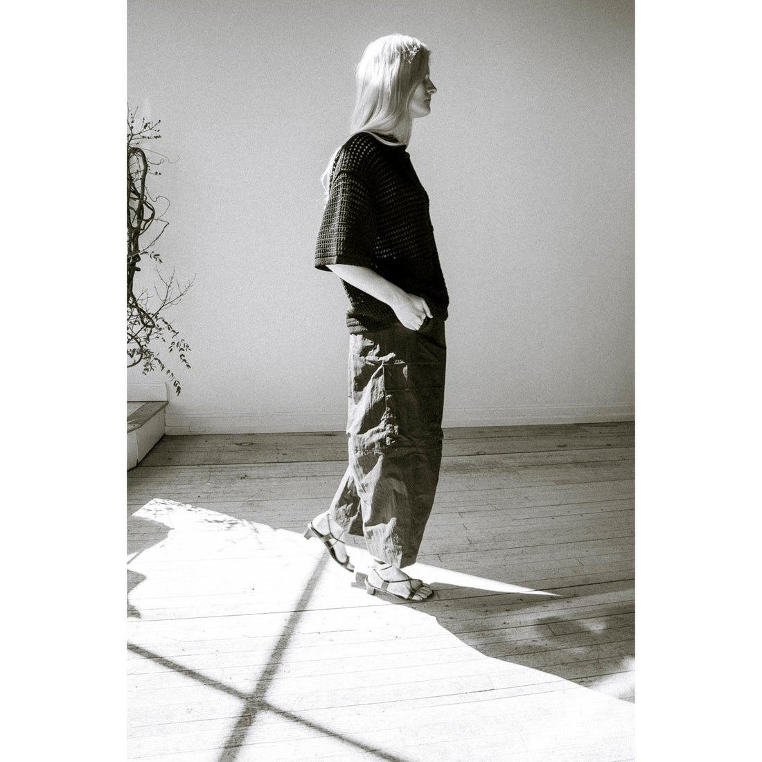 Lauren Manoogian Net Shirt in Black