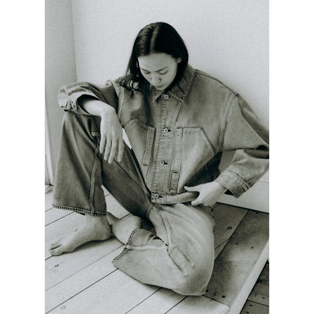 Sayaka Davis Cropped Jacket in Aqua