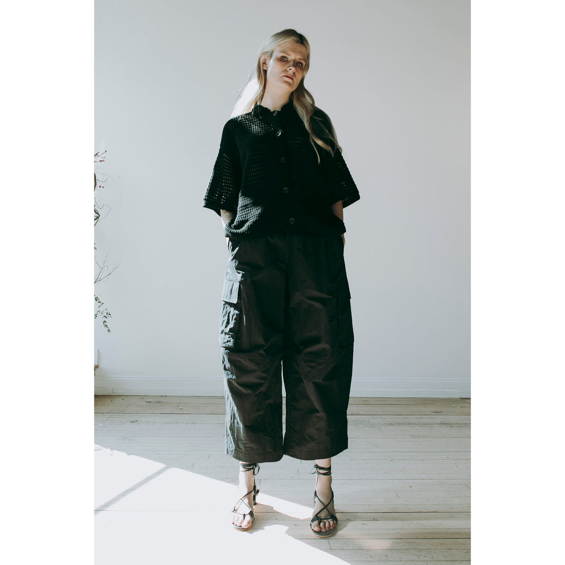 Lauren Manoogian Net Shirt in Black