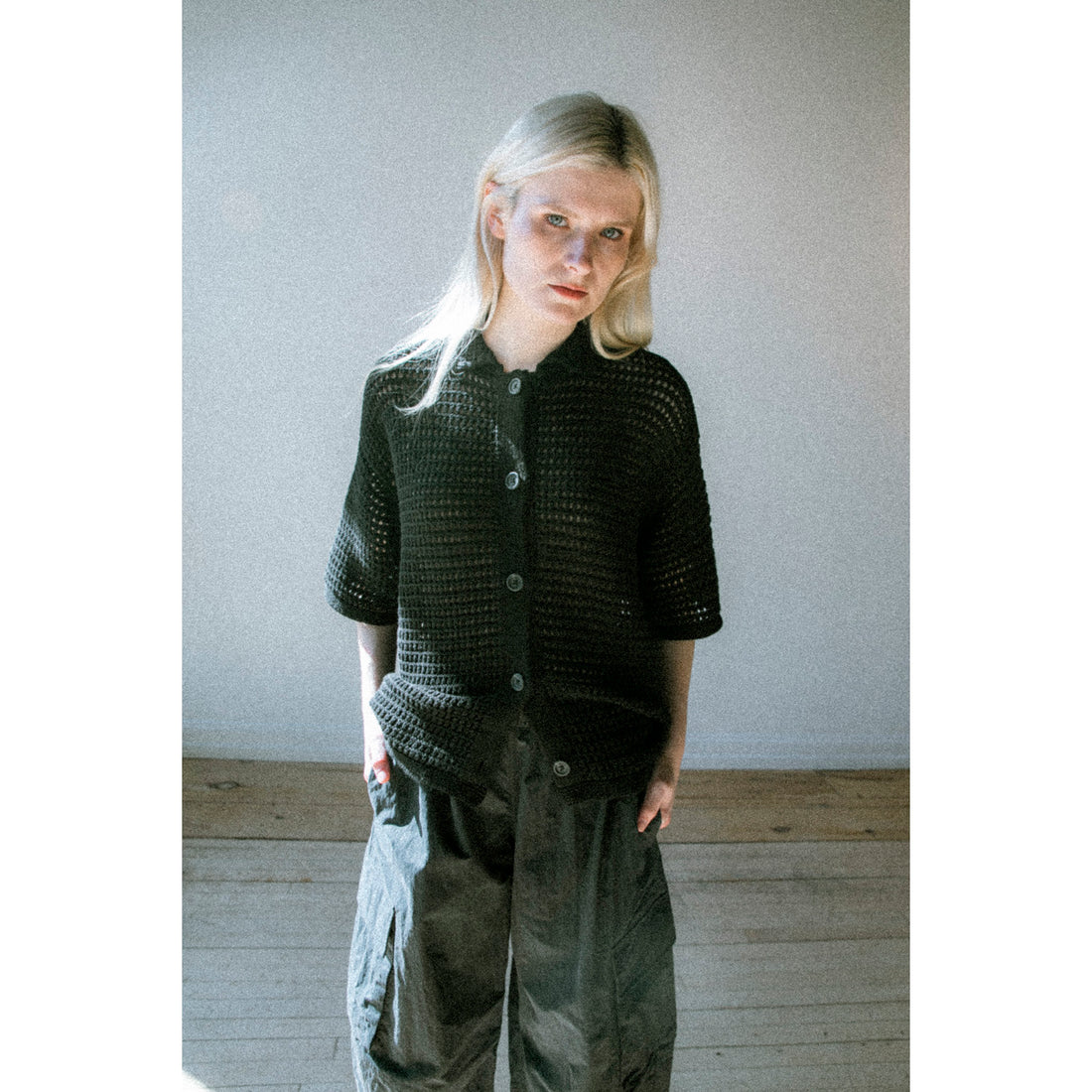 Lauren Manoogian Net Shirt in Black